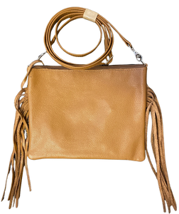 Longhorn Genuine Brazilian Cosmetic Bag with Fringe