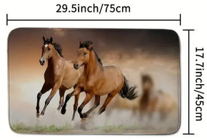 Running Horses Bath Mat