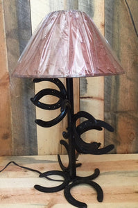 (BLA98) Western Horseshoe Table Lamp