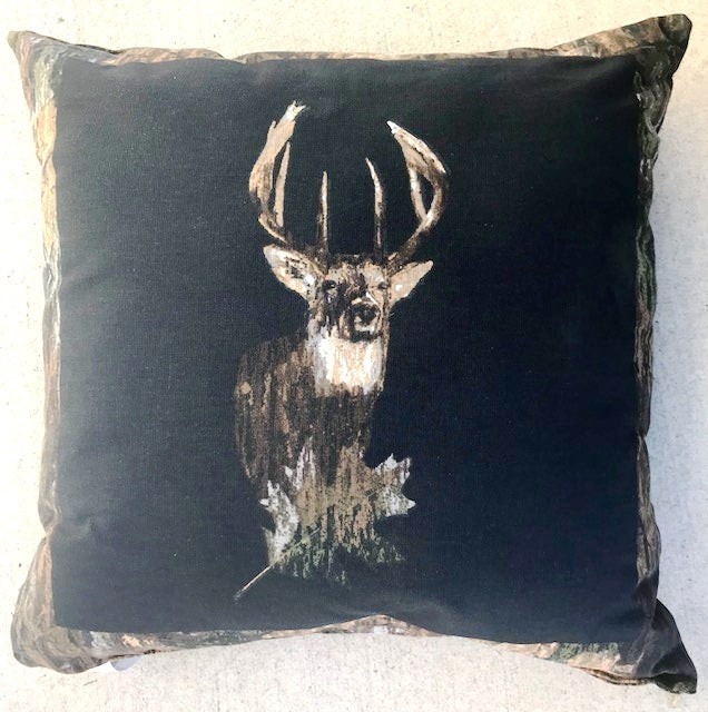 Deer Skull Throw Pillow, Accent Pillows