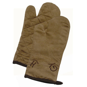 Cattle Brand Embroidered Oven Mitt