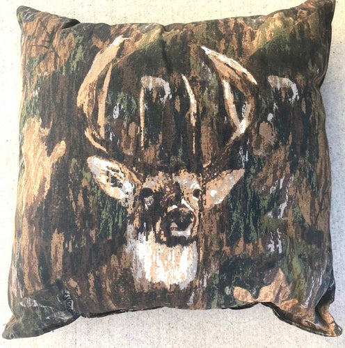Camo Deer Square Accent Pillow