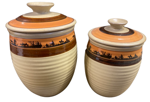 Cowboy Pottery 2-Piece Canister Set