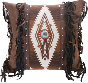 (CARJB6139) "Pecos Trail" Western Medallion Accent Pillow