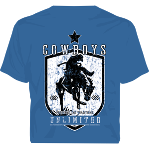 "Diamond Bronc" Western Cowboys Unlimited T-Shirt