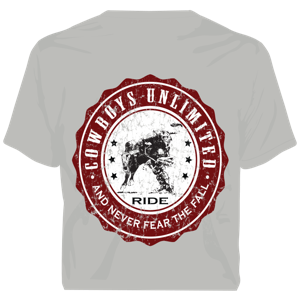 "Ride and Never Fear the Fall" Western Faith  T-Shirt