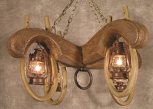 Load image into Gallery viewer, (CHY4) Reproduction Double Ox Yoke 4 Lantern Chandelier