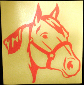 (CLD-HHPKDCL) "Horse Head Pink" Western Decal