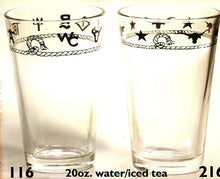Load image into Gallery viewer, Clear 20 oz Western Water/Tea Glasses, Set of 4