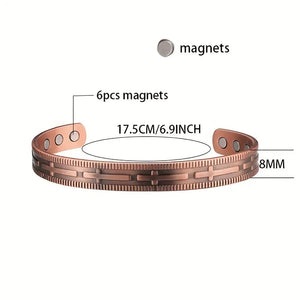 99.9% Pure Copper Christian Magnetic Therapy Bracelet