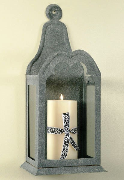 (CT840090T) Barn Roof Cathedral Candle Sconce