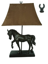 Load image into Gallery viewer, Bronze Finish Resin Horse Table Lamps - 2 Pack
