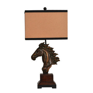 (CVAUP838) "Running Free" Horse Table Lamp