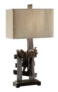 Saddle Table Lamp - 32" Tall