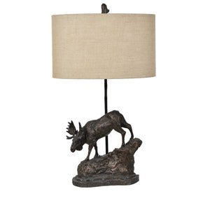 "Moose Trail" Table Lamp - 2 Pieces