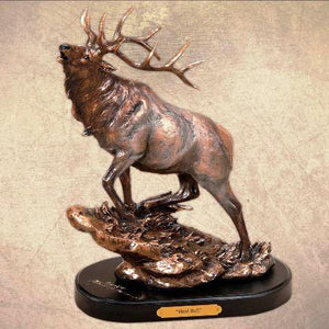 "Herd Bull" Bronzed Elk Sculpture