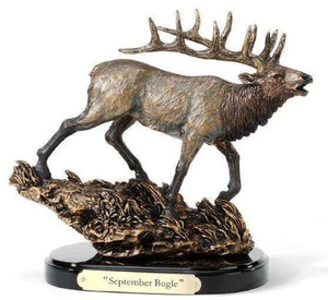 (DM3005030096) "Septemeber Bugle" Elk Sculpture by Marc Pierce