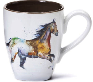 (DM3005210323) Running Horse Stoneware Mug
