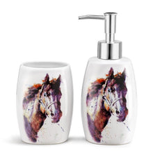 Load image into Gallery viewer, (DM3005210478) Western 2-Piece Poncho Horse Bath Set