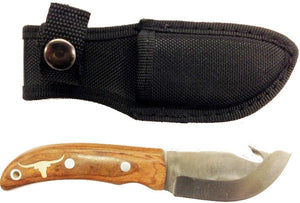 (DRERGUT-LH) Longhorn Western Gut Hook Knife