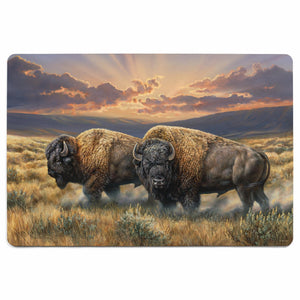 "Dusty Plains" Bison Floor Mat - 2' x 3'