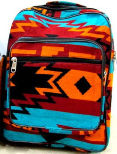 (EPAPACKTQ) Southwestern "Santa Fe" Style Backpack Turquoise