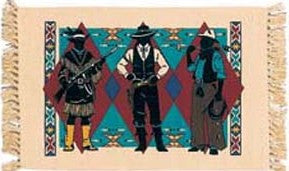 (EPHIMAT123) "Old West Pioneers" Western Placemats
