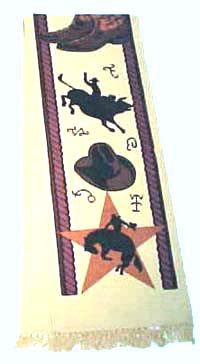 (EPHIRUN4) Western Cotton Stenciled Runner