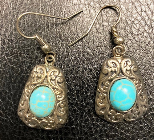Silver & Turquoise Earrings