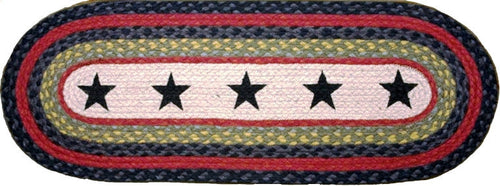 (EROP-238) Black Stars Western Oval Patch Runner