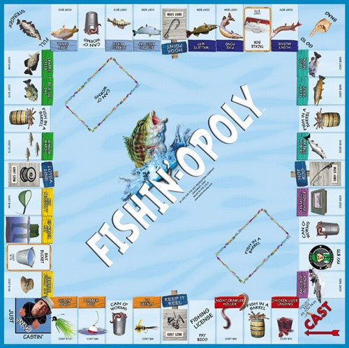 Fishin'-opoly Western Board Game