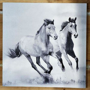 "Galloping Horses" Western Canvas Wall Art