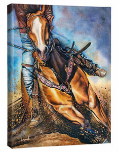 'Get 'er Done" Horse Gallery Wrapped Canvas