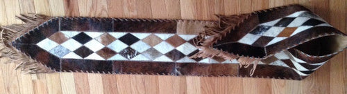 (GLP-DMDTBLRNR) Western Brazilian Cowhide Diamond Table Runner
