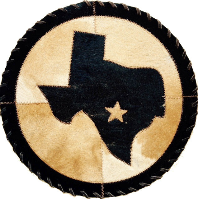 (GLPTXMAT12) Western Cowhide Texas Placemat - 12