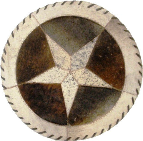 (GLPSTMAT16) Western Cowhide Star Placemat - 16