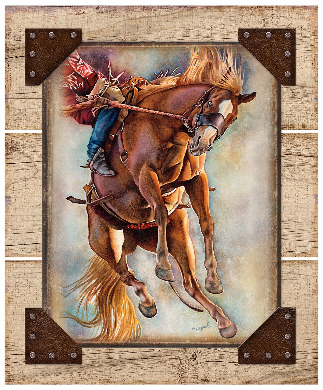 Hang Ten – Horse Rustic Mounted Tin Sign