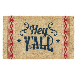 "Hey Y'All!" Western Doormat