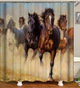 "Thundering Horses" Shower Curtain - Choose From 2 Sizes!