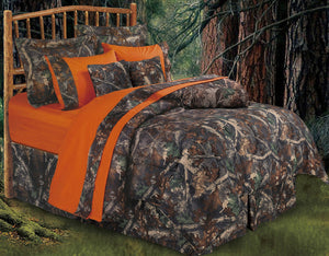 (HXCM1001-Q) "Oak Camo" Western Comforter Set Queen
