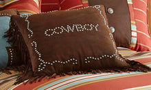 Load image into Gallery viewer, (HXPL3121) &quot;Calhoun&quot; Cowboy Studded Accent Pillow