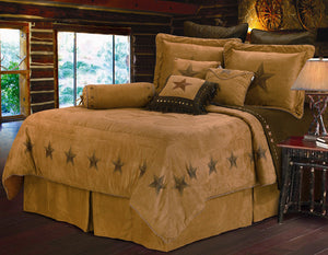 (HXWS2010-SK) 7-Pc Super King "Luxury Star" Western Comforter Set