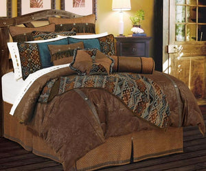 (HXWS4006Q) "Del Rio" Western 5-Pc Comforter Set Queen