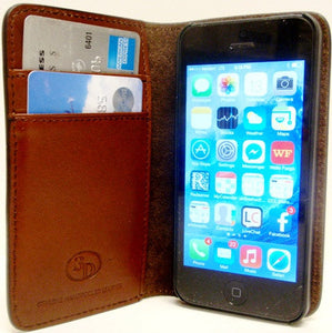 (3DB-JWPH003) Justin Original Workboots Brown iPhone® 5/5s Phone Case/Wallet