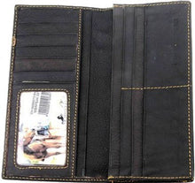 Load image into Gallery viewer, (MWCHW088073CF) Western Faux Leather Rodeo Wallet with Cross Concho - Coffee