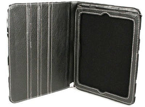 (S4B-IP605-16BK) Western Faux Croc iPad Folio Case - Black