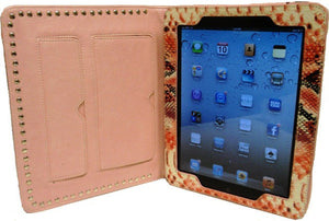 (HSHWLP090HPK) Western Horse Head iPad Folio Case - Pink