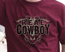 Load image into Gallery viewer, (CB624) &quot;Real Cowboys Use a Saloon for a Chatroom&quot; Western T-Shirt