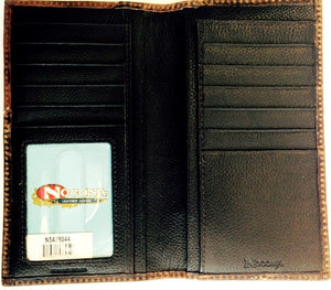 (MFWN5427144) Western Medium Brown Distressed Rodeo Wallet