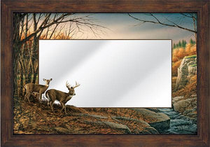 "Indian Summer" Whitetail Deer Decorative Mirror